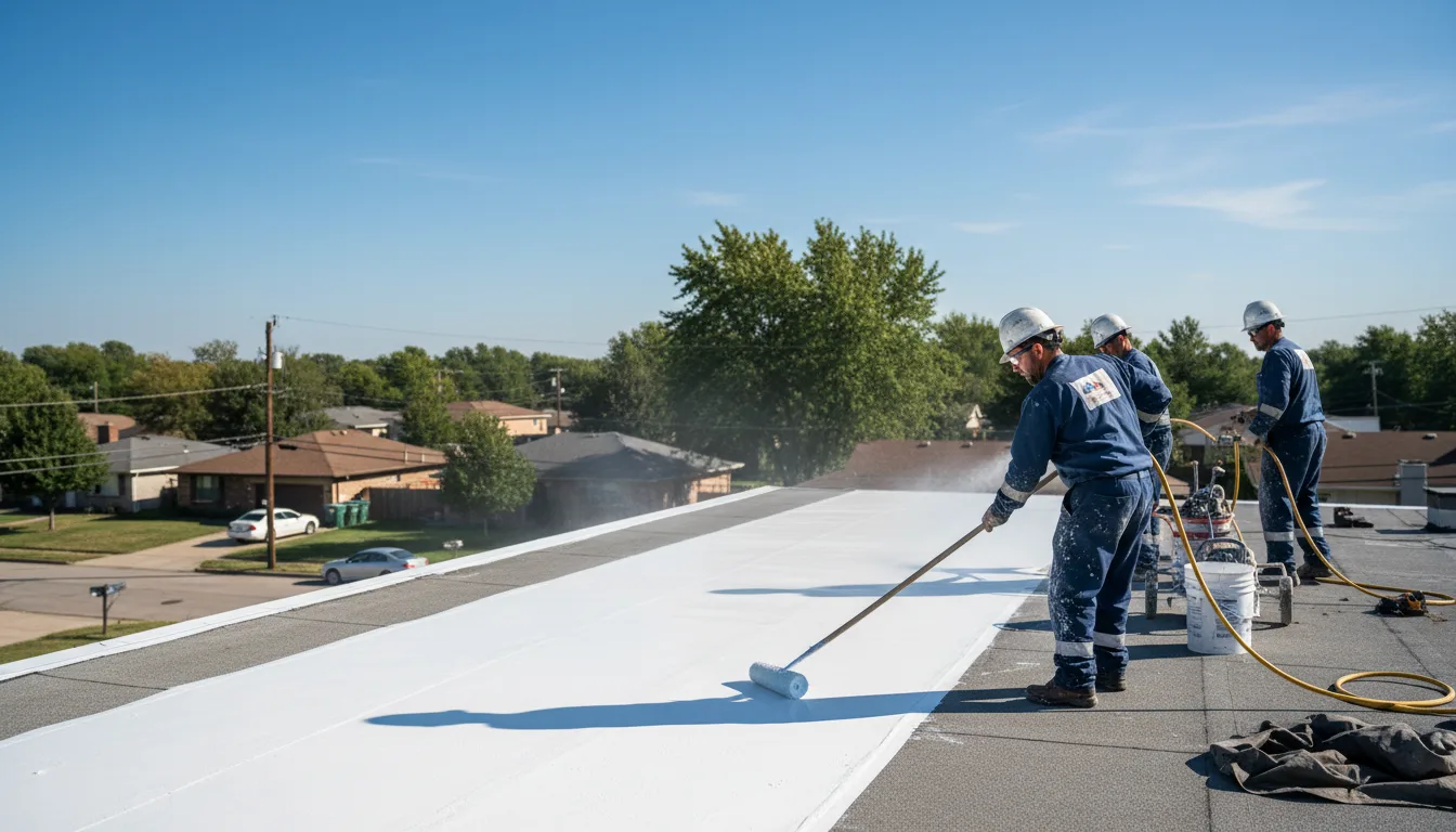 Commercial roof coating in Morris Plains, NJ near me